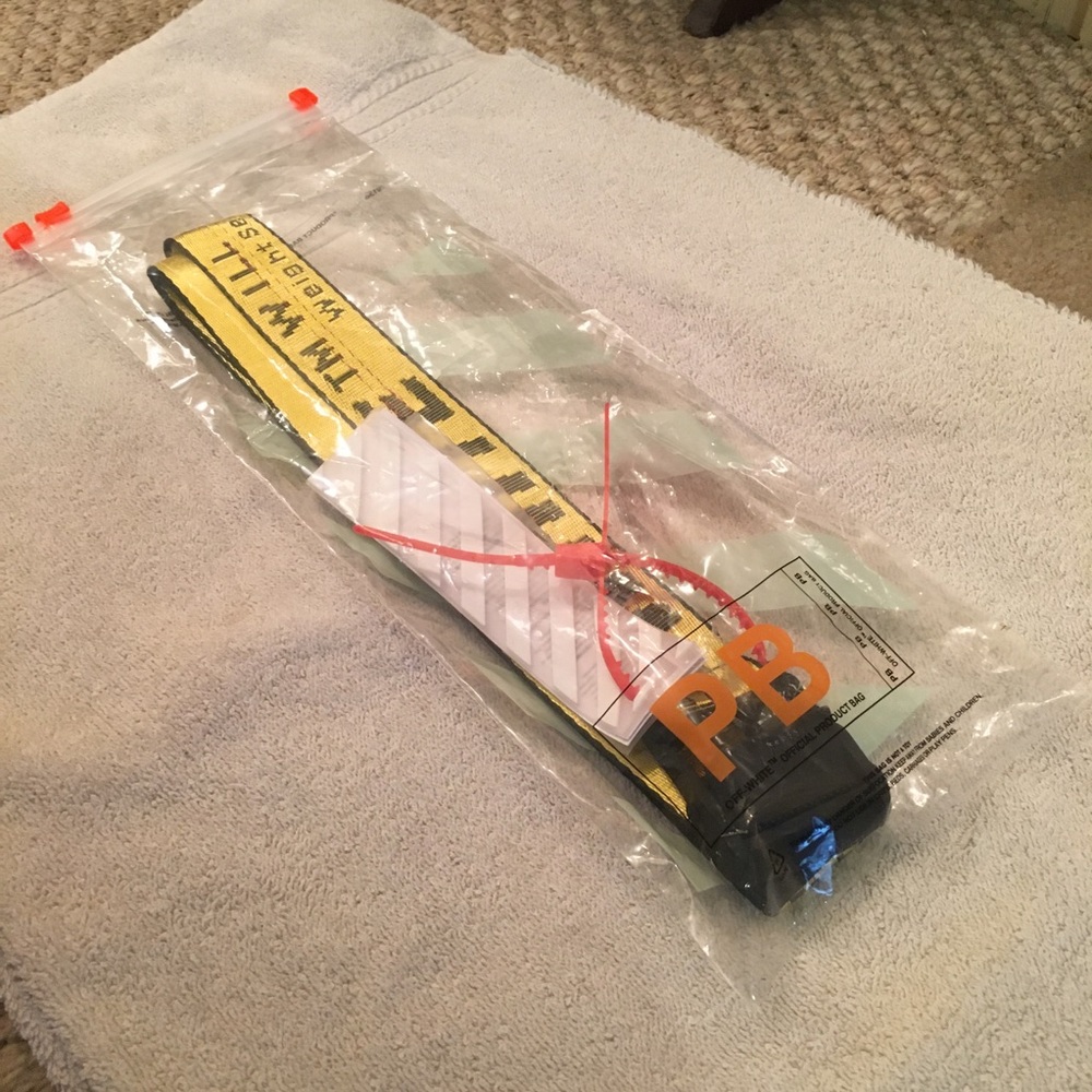 NWT Off-White Adjustable Industrial Belt